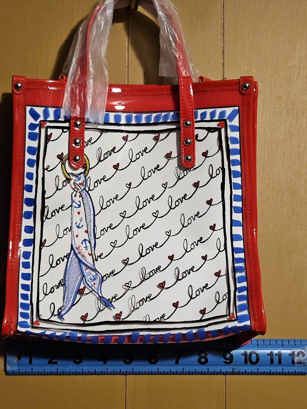 Brighton Striped Love Red Heart Tote Bag - Women - Picture 5 of 7